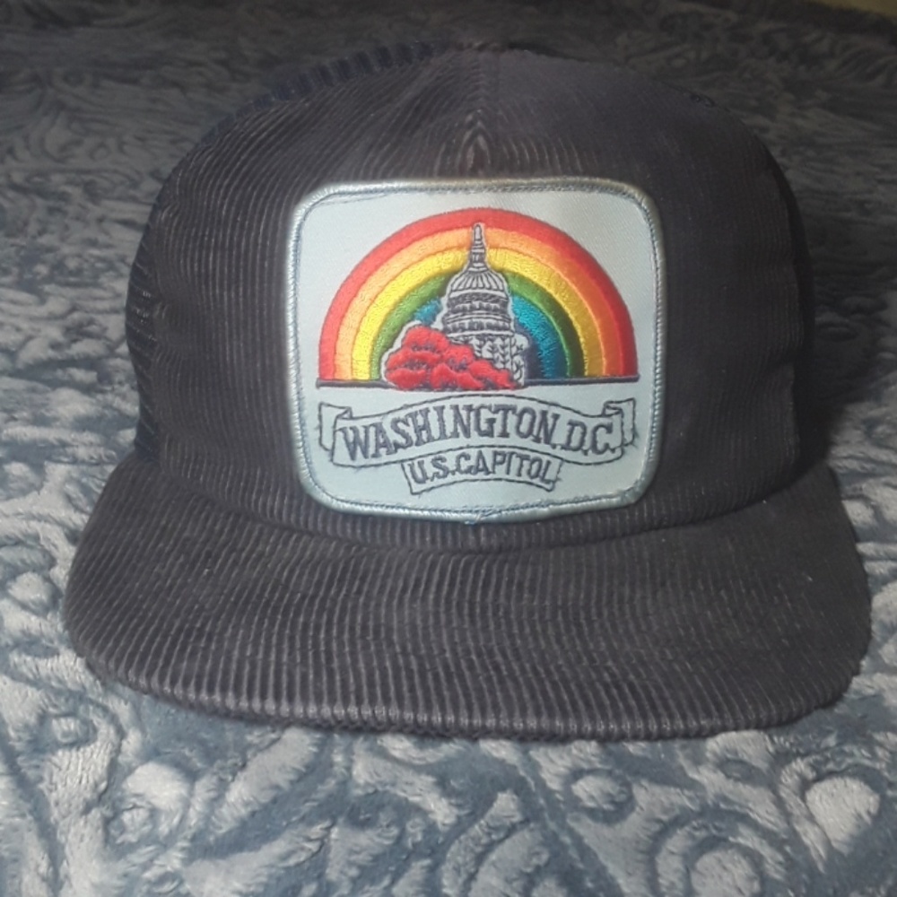 Washington D.C corduroy snapback gay pride hat